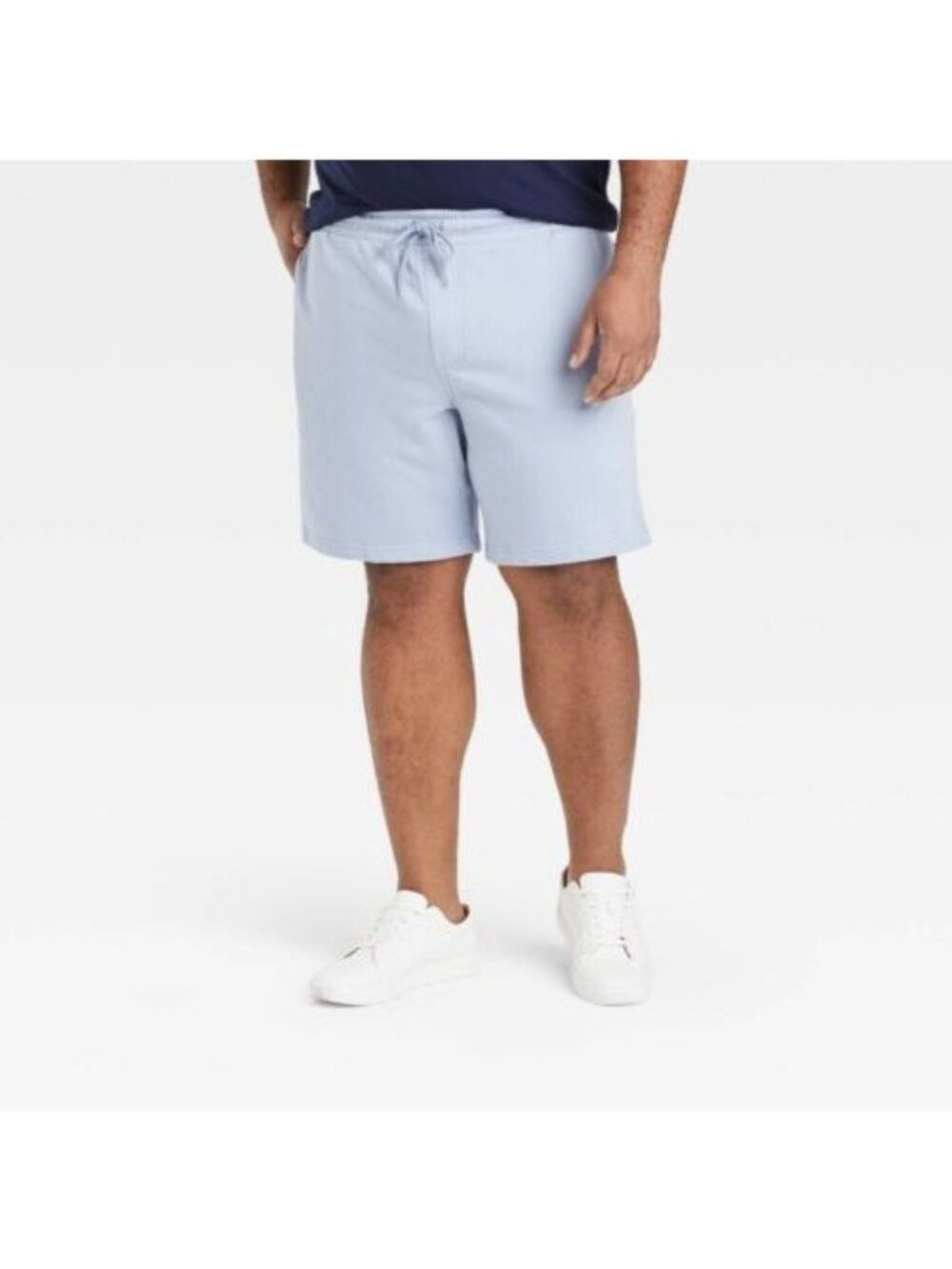 Goodfellow & Co Men's Big and Tall Fleece Shorts Light Blue 4XL